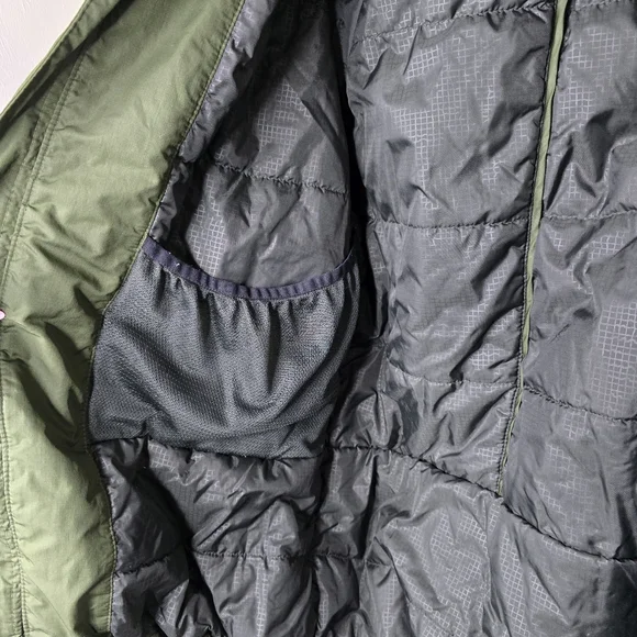 Green black zip front coat Columbia Mens L - Picture 5 of 16